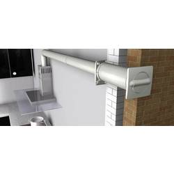 Wallair N37215 energeticky úsporný nástěnný ventilátor plast vhodný pro trubice s Ø: 100 mm
