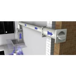 Wallair N37215 energeticky úsporný nástěnný ventilátor plast vhodný pro trubice s Ø: 100 mm