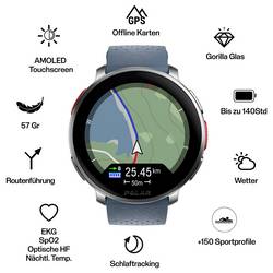 Polar Vantage V3 sportovní hodinky S/L Nebeská modř