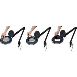 TOOLCRAFT 2178491 Lupa s LED osvětlením, černá, 5, 127 mm, svorka, 5D, 2,25x