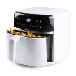 DOMO DO1148FR horkovzdušná fritéza, 8 l, ochrana proti přehřátí, funkce časovače, s displejem, nepřilnavý povlak, bílá