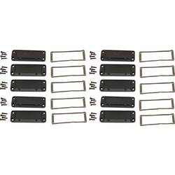 Hammond Electronics (d x š x v) 16 x 87 x 31 mm, hliník, černá, 10 ks