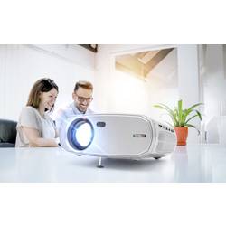 Technaxx projektor TX-177 LCD 1500 ANSI-Lumen 1920 x 1080 Full HD 2 VGA vstupy, Full HD, integrovaný reproduktor, mini projektor, s dálkovým ovládáním, vstup