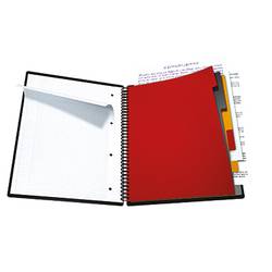 Oxford studijní blok 100102777 šedá, oranžová, červená DIN A4+ čtverečkovaný Počet listů: 80