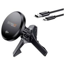 Technaxx bezdrátová indukční nabíječka 15 W TX-323 5260 Výstup Qi standard černá