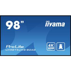 Iiyama 98 3840x2160, UHD IPS panel, Haze 25%, displej Digital Signage Energetická třída (EEK2021): F (A - G) 247.7 cm 97.5 palec 3840 x 2160 Pixel 24/7