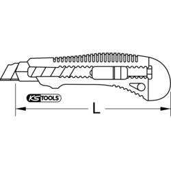 KS Tools 9072156 Standardní univerzální odlamovací nůž, 150 mm 1 ks