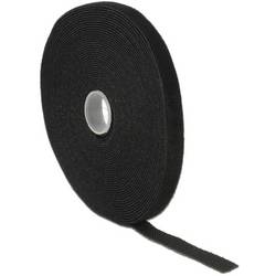 Delock 18712 pásek se suchým zipem ke spojování háčková a flaušová část (d x š) 10 m x 13 mm černá 1 ks