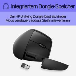 HP 920 ergonomická myš, přenos bezdrátový, Bluetooth®, 6 tlačítko, 4000 dpi, černá