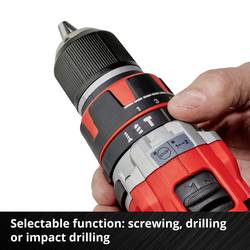 Einhell Professional;TP-CD 18/50 Li-i BL (2x2,0Ah);2cestný- aku příklepový šroubovák;vč. nabíječky, vč. 2x aku