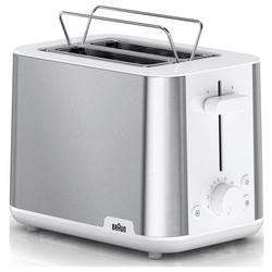 Braun HT 1510 WH topinkovač bez BPA nerezová ocel, bílá