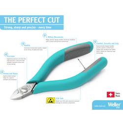 Weller Erem® 2475E ESD štípací kleště zahnuté 135 mm