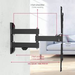 Hama TV držák na zeď 81,3 cm (32) - 165,1 cm (65) naklápěcí, nakláněcí