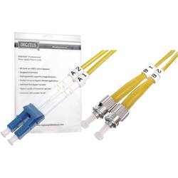Digitus DK-2931-01 optické vlákno optické vlákno kabel 1.00 m žlutá [1x zástrčka LC - 1x ST zástrčka] 9/125 µ Singlemode OS2