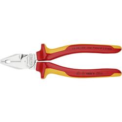 Knipex 02 06 180 VDE silové kombinované kleště, 180 mm, DIN ISO 5746, DIN EN 60900