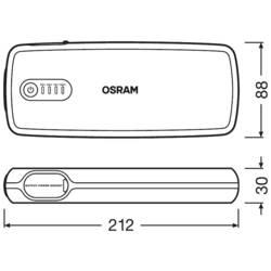 Osram Automotive systém pro rychlé startování auta BATTERYstart 400 OBSL400 Pomocný startovací proud (12 V)=400 A 2x USB konektor