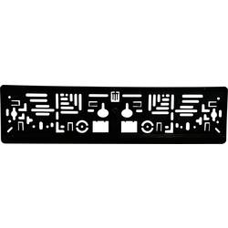 IWH plast držák registrační značky černá (d x š x v) 135 x 530 x 100 mm