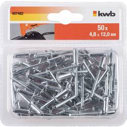 kwb 407482 slepý nýt (Ø x d) 4.8 mm x 12 mm hliník hliník hliník 50 ks