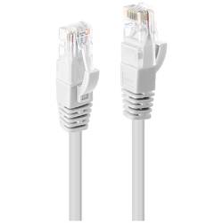 LINDY 48091 RJ45 síťové kabely, propojovací kabely CAT 6 U/UTP 0.50 m bílá pozlacené kontakty 1 ks