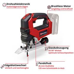 Einhell Professional TP-JS 18/135 Li BL - Solo Professional akumulátorová přímočará pila , bez akumulátoru, bez nabíječky, 0 W, 18 V, 4321260