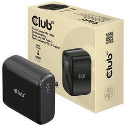 club3D CAC-1908 napájecí adaptér k notebooku, GaN, USB Power Delivery (USB-PD) , 1x USB-C®, 100 W, černá
