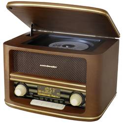 soundmaster NR961 NR961 stolní rádio, DAB+, FM, AUX, USB, CD, Bluetooth, vč. dálkového ovládání, hnědá