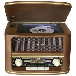 soundmaster NR961 NR961 stolní rádio, DAB+, FM, AUX, USB, CD, Bluetooth, vč. dálkového ovládání, hnědá