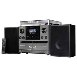 soundmaster MCD5600SW stereo systém gramofón, DAB+, FM, Bluetooth, CD, kazeta, USB, 2 x 5 W černá