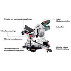 Metabo 613216900 kapovací pila, průměr listu 216 mm, uchycení 30 mm, 1200 W