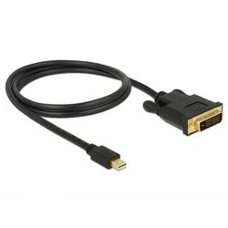 Delock Mini-DisplayPort / DVI kabel Mini DisplayPort konektory, DVI-D 24+1pol. Zástrčka 1 m černá 83988 pozlacené kontakty, třížilový stíněný, kroucený Kabel