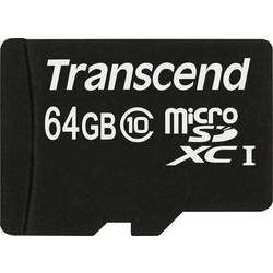 Transcend Premium paměťová karta microSDXC Industrial 64 GB Class 10, UHS-I vč. SD adaptéru