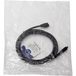LogiLink USB kabel USB 2.0 USB Micro-B zástrčka, USB Micro-B zásuvka 2.00 m černá CU0123