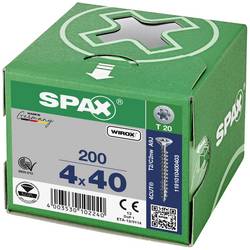 SPAX 1191010400403 R 88091 Senkkopf/T-STAR šroub do dřeva 4 mm 40 mm T-STAR plus ocel WIROX 200 ks