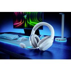 RAZER Barracuda X 2022 Headset uzavřená (Over Ear) Bluetooth®, kabelová stereo bílá, světle modrá regulace hlasitosti, Vypnutí zvuku mikrofonu Gaming