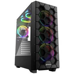 Sharkoon Sharkoon RGB Hex - Mid tower - ATX - Seitenteil mit Fenster (gehärtetes Glas) desktop PC skříň černá