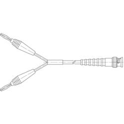 Telegärtner 100009738 BNC měřicí kabel 0.50 m černá