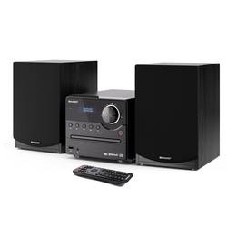 Sharp XL-B517D stereo systém Bluetooth, AUX, DAB+, USB, FM, vč. dálkového ovládání 45 W černá, dřevo