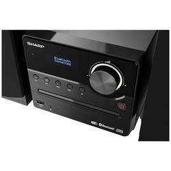 Sharp XL-B517D stereo systém Bluetooth, AUX, DAB+, USB, FM, vč. dálkového ovládání 45 W černá, dřevo