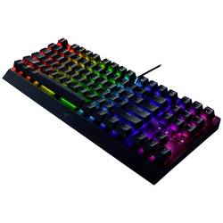 RAZER BlackWidowV3 Tenkeyless greenSw kabelový herní klávesnice německá, QWERTZ černá s podsvícením