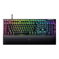 RAZER BlackWidow V4 Yellow Switch kabelový herní klávesnice německá, QWERTZ černá s podsvícením