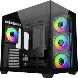 Cooler Master Elite 681 midi tower PC skříň černá 4 předinstalované LED ventilátory, boční okno