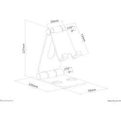 Neomounts DS10-160SL1 stojan na mobilní telefon stříbrná