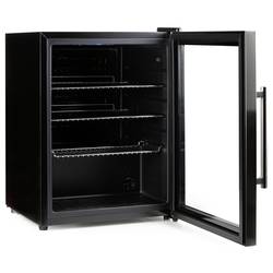 DOMO DO91609BK párty lednice Energetická třída (EEK2021): D (A - G) 60 l stojící spotřebič černá, nerezová ocel kartáčovaná