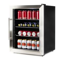 DOMO DO91609BK párty lednice Energetická třída (EEK2021): D (A - G) 60 l stojící spotřebič černá, nerezová ocel kartáčovaná