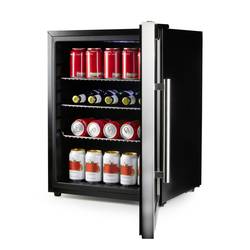 DOMO DO91609BK párty lednice Energetická třída (EEK2021): D (A - G) 60 l stojící spotřebič černá, nerezová ocel kartáčovaná