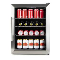 DOMO DO91609BK párty lednice Energetická třída (EEK2021): D (A - G) 60 l stojící spotřebič černá, nerezová ocel kartáčovaná