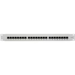 LogiLink NP0060 24 portů patch panel 483 mm (19) CAT 6A 1 U šedá