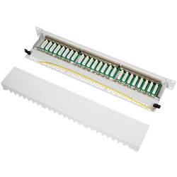 LogiLink NP0060 24 portů patch panel 483 mm (19) CAT 6A 1 U šedá