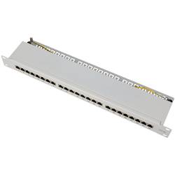 LogiLink NP0060 24 portů patch panel 483 mm (19) CAT 6A 1 U šedá