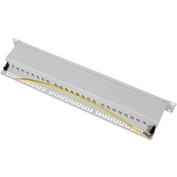 LogiLink NP0060 24 portů patch panel 483 mm (19) CAT 6A 1 U šedá